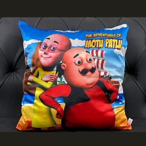Motu Patlu Soft Silky Cartoon Kids Cushion