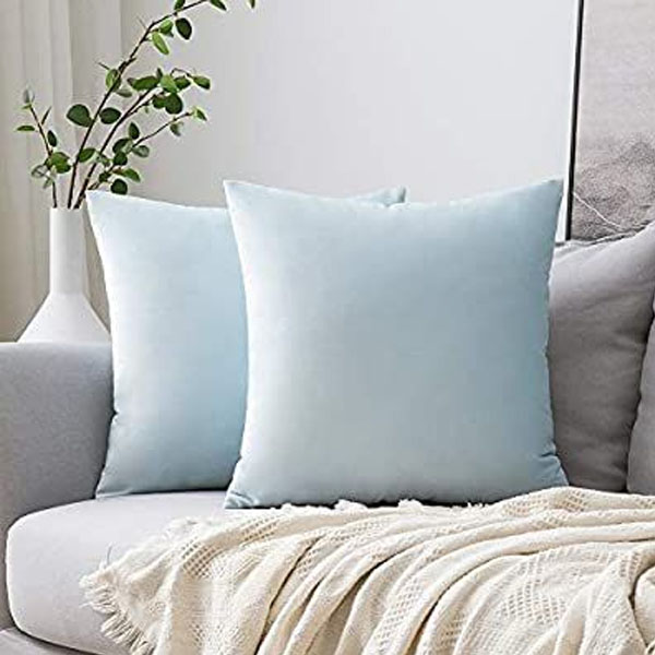 cushion cover light blue