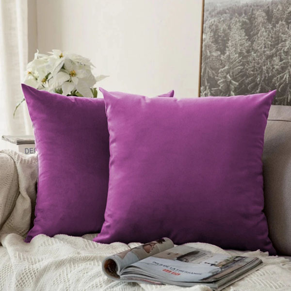 cushion cover purple