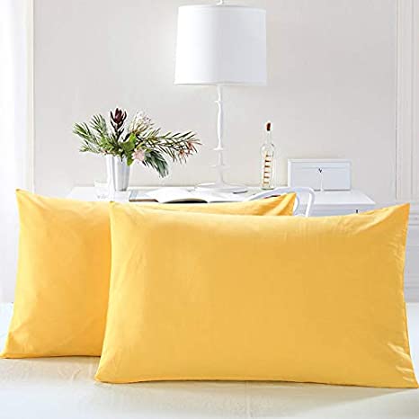 pillow cover yellow