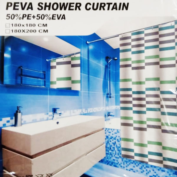 PEVA Waterproof Shower Curtain Bathroom WSC-04