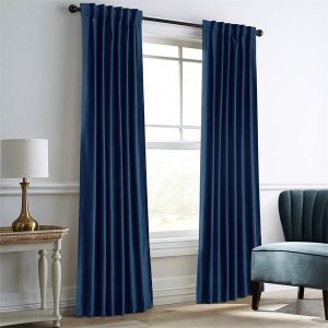 Premium Royal Blue Velvet Curtain Panels for Bedroom & Living Room