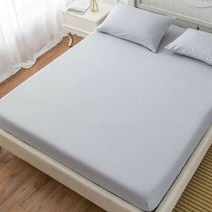 RICH-COTTON-FITTED-SHEET- SILVER