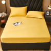 fitted bed sheet yellow