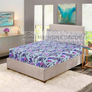 printed flowers fitted bed sheets