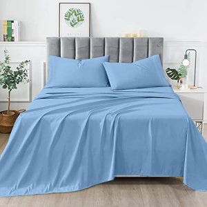 PLAIN BED SHEET - SKY BLUE