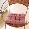 Soft Square Dining Seat Pad Filled Chair Cushion - Coral