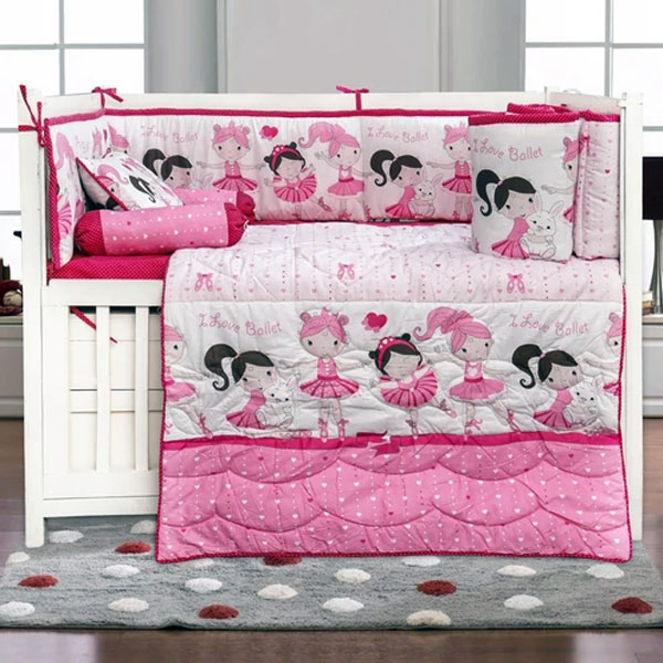 Pompous Infant & Toddler Baby Cot Bedding Set Baby Doll