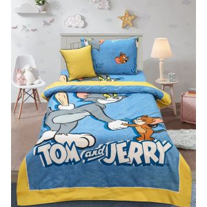 Tom & Jerry Cartoon Bed Sheet