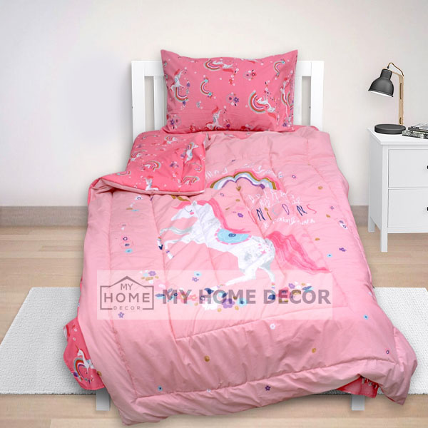 Unicorn Cartoon Bed Sheet