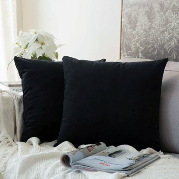 cushion cover black