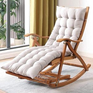 Rocking Chair Velvet Cushion - Max Grey