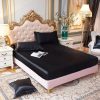 Silk Fitted Sheet - black