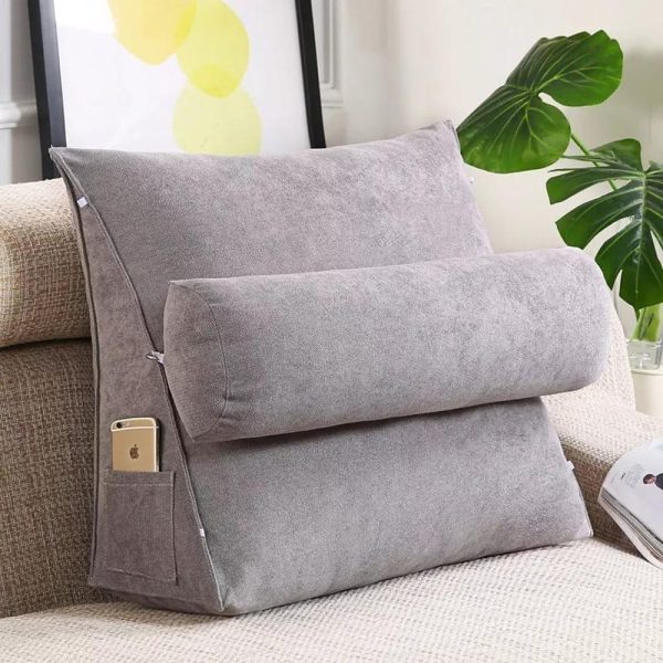 back support cushion grey