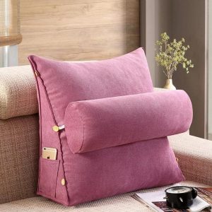 back support cushion light purple