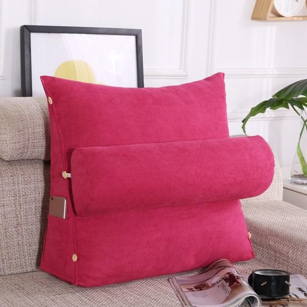 back support cushion pink