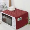 Quilted Microwave Oven Cover - Maroon