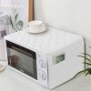 Quilted Microwave Oven Cover - White