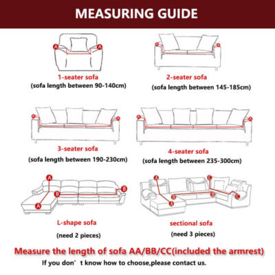 How to measure a sofa cover