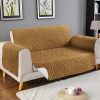 Ultrasonic Quilted Sofa Cover Mustard