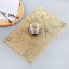 2pcs Coaster Set Non-Slip PVC Flower Abstract Table Placemats