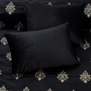 Bridal velvet bed sheet - black 3