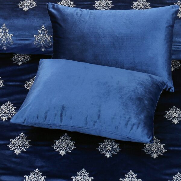 Bridal velvet bed sheet - blue 3