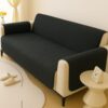 Elegant Ultrasonic Quilted Sofa Cover - Black