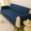 Elegant Ultrasonic Quilted Sofa Cover - Blue