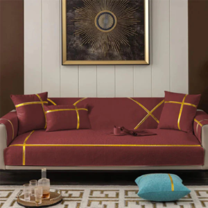 Velvet Sofa cover maroon