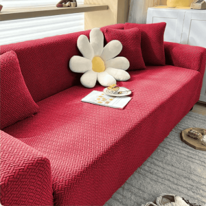 jacquard-sofa-cover-red