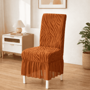 zebra chair cover - brown