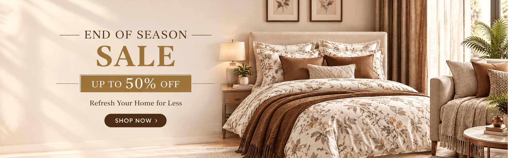 end of season sale home decor