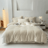 Reversible Rich Velvet Duvet Cover - Off White